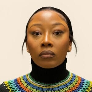 Multi-coloured Lace Necklace