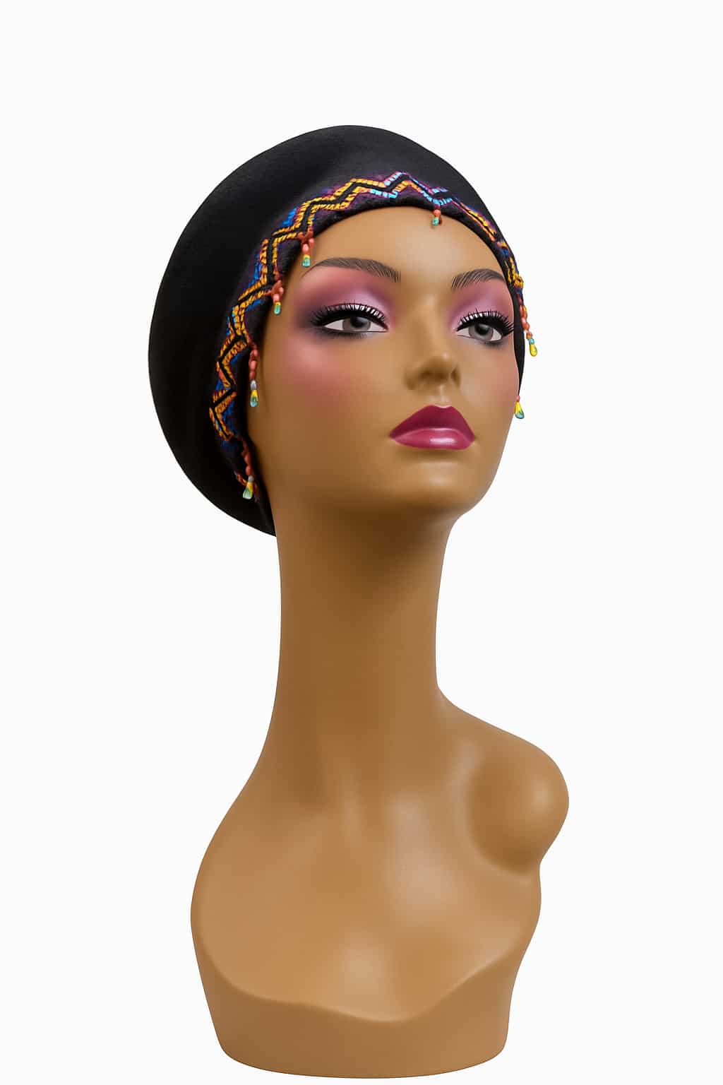 beret black 1 Artistic Zigzag Beret - Image 7